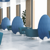 Fan-B Modern Office Fabric Acoustic Divider Panel - Gavisco Office Furniture